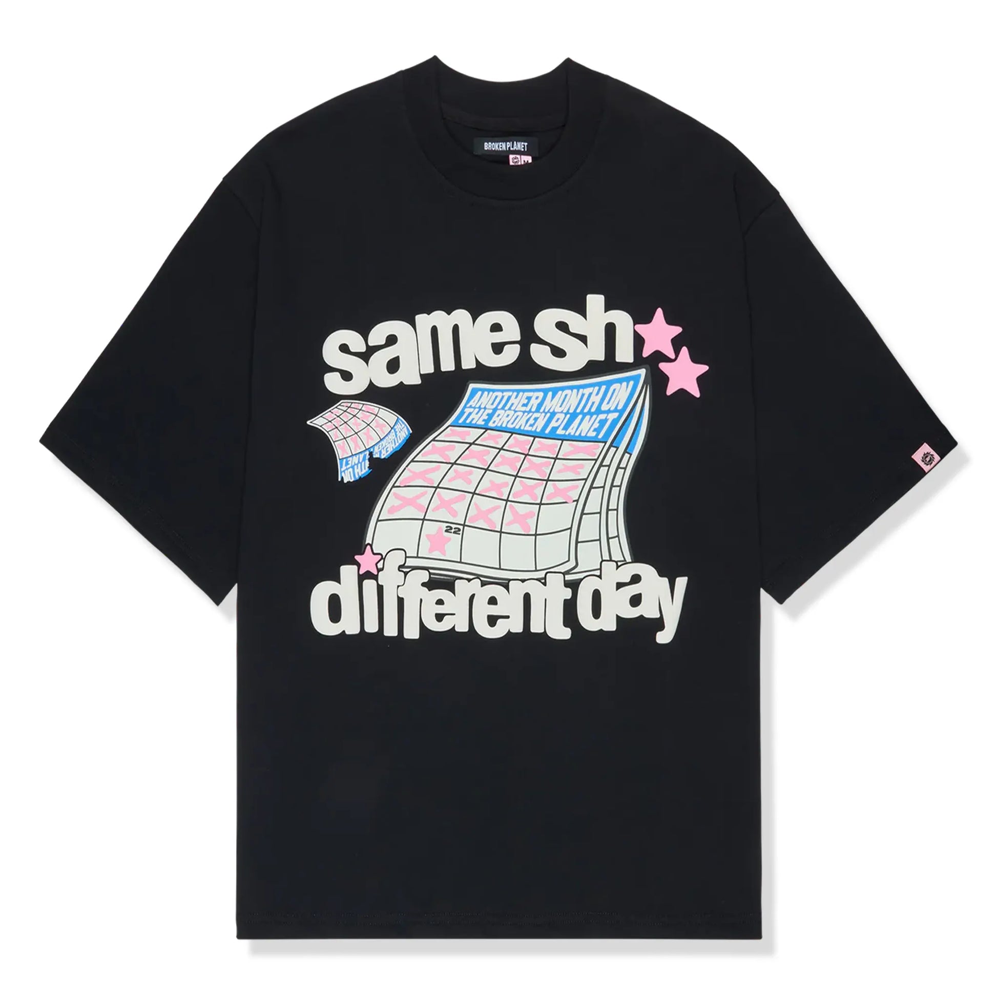 Broken Planet Different Day Midnight Black T Shirt