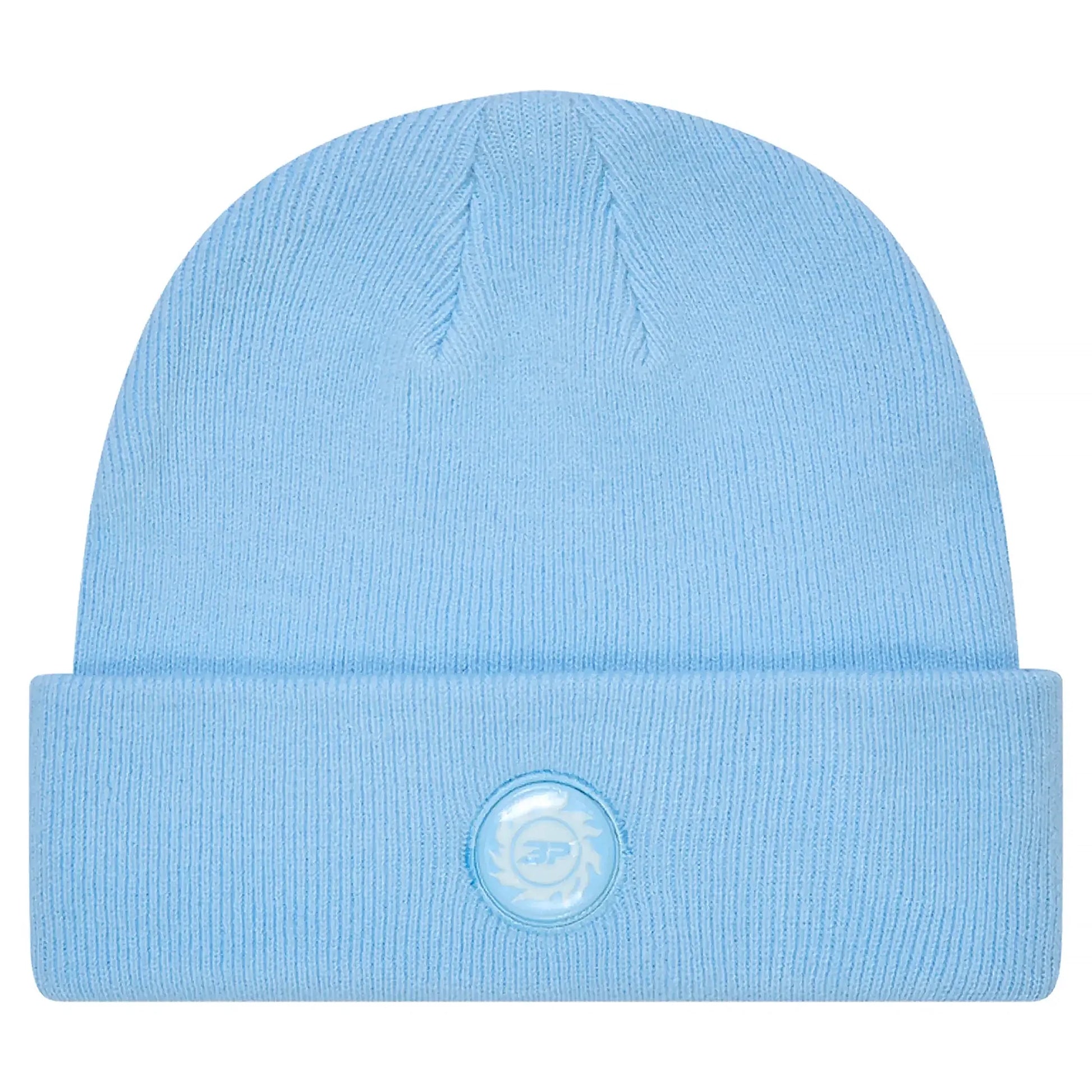 Broken Planet Fold Over Light Blue Beanie