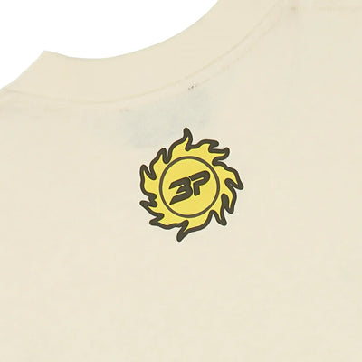 Broken Planet Foot On The Gas Vanilla White T Shirt
