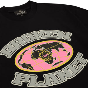 Broken Planet Grid Midnight Black T Shirt