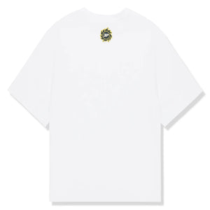 Broken Planet Grid Snow White T Shirt