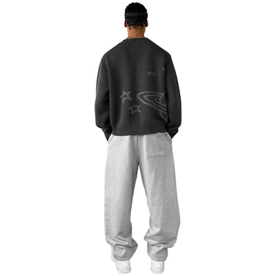 Broken Planet Midnight Black Planet Knit Sweatshirt