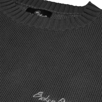 Broken Planet Midnight Black Planet Knit Sweatshirt
