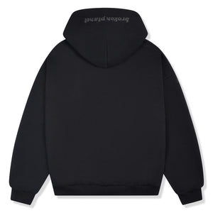 Broken Planet Midnight Black Zip-Up Hoodie