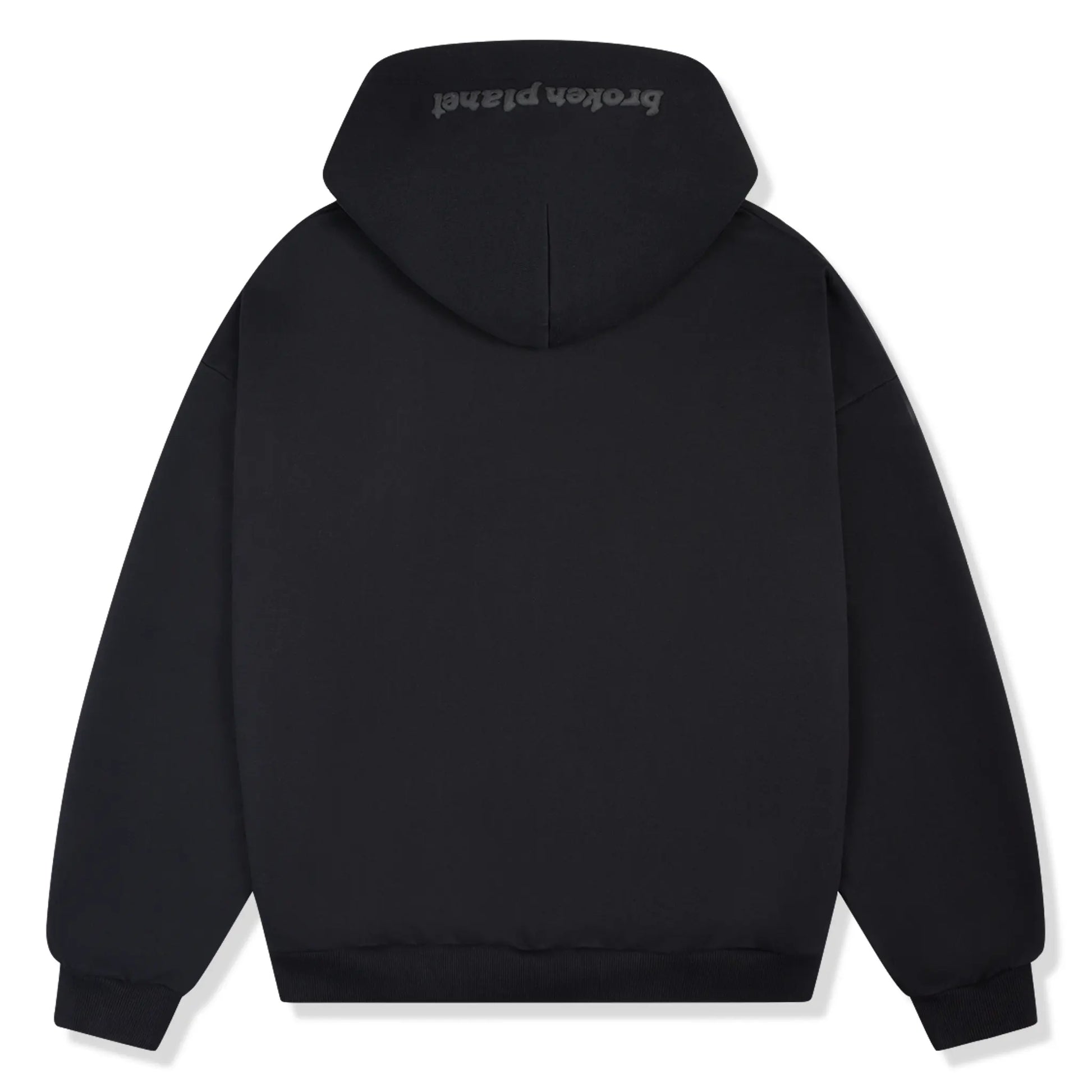 Broken Planet Midnight Black Zip-Up Hoodie
