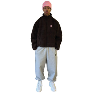 Broken Planet Mocha Brown Polar Fleece