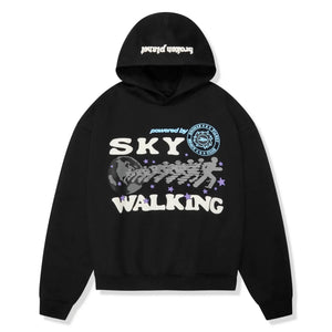 Broken Planet Sky Walking Midnight Black Hoodie