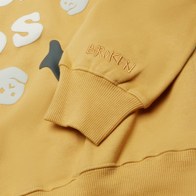 Broken Planet So Much Chaos Mustard Yellow Hoodie