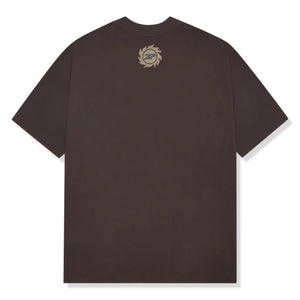 Broken Planet Space Trails Mocha Brown T Shirt