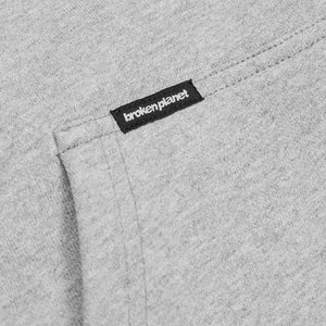 Broken Planet Sun Heather Grey Zip-Up Hoodie