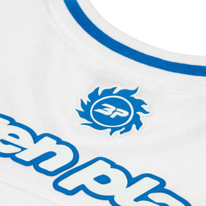 Broken Planet White Blue Football Jersey