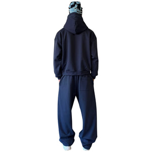 Broken Planet Zip-Up Deep Navy Hoodie