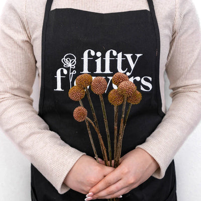 Bronzed Rose Gold Craspedia Billy Balls