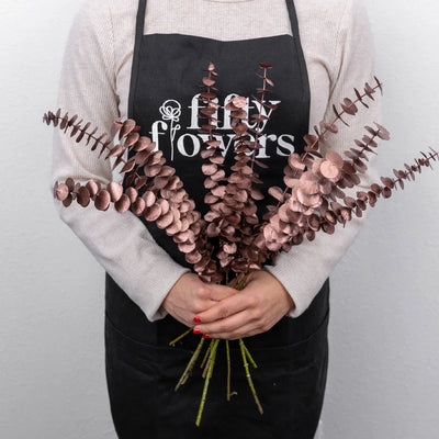 Bronzed Rose Gold Metallic Baby Eucalyptus