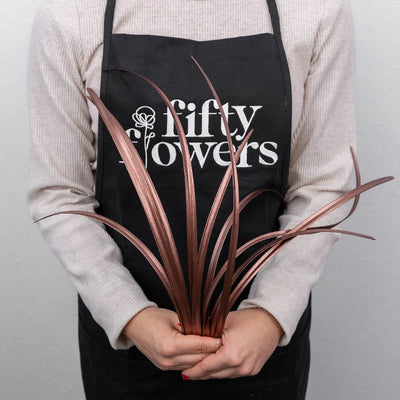 Bronzed Rose Gold Metallic Lily Grass