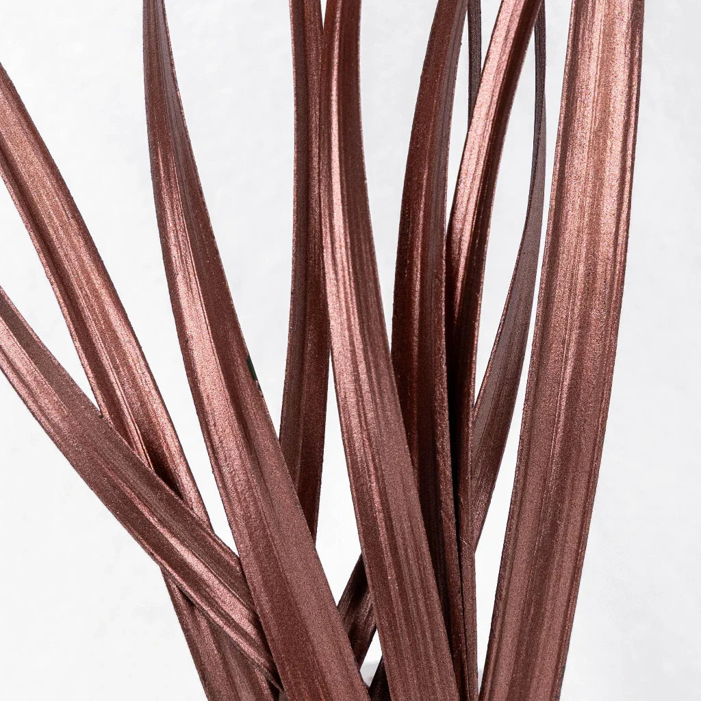 Bronzed Rose Gold Metallic Lily Grass