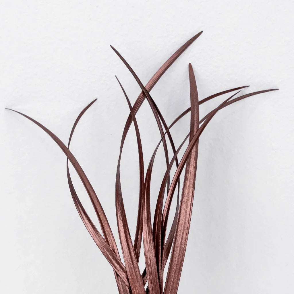 Bronzed Rose Gold Metallic Lily Grass