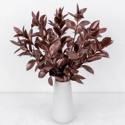 Bronzed Rose Gold Metallic Ruscus