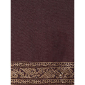 Brown Festive Wear Woven Kanjivaram Silk Saree