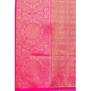 Brown Woven Banarasi Silk Saree