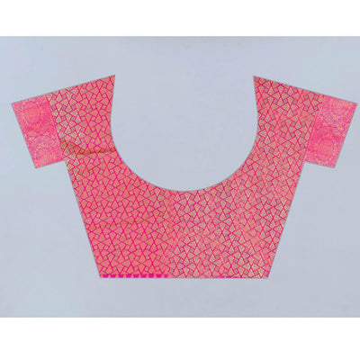 Brown Woven Banarasi Silk Saree