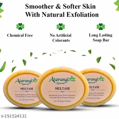 Pimple Remover Natural Multani Mitti Soap (Pack Of 4)