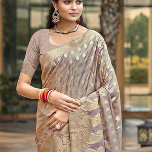 Pink Silk Saree With Blouse Piece