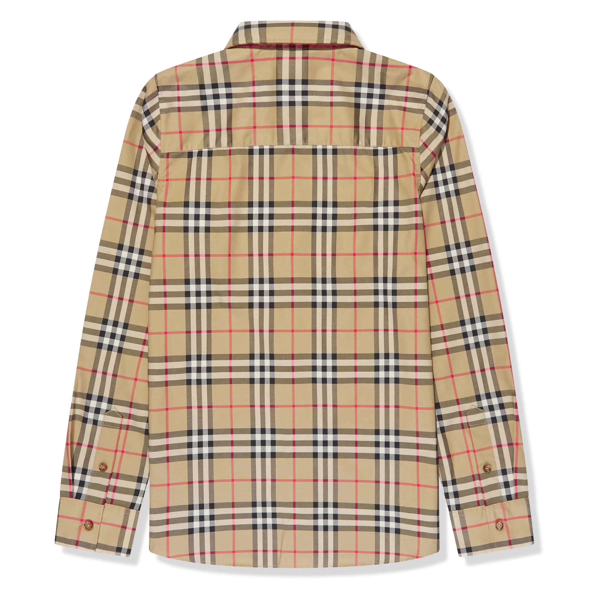 Burberry Boys Owen Check L/S Beige Shirt