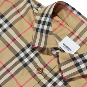 Burberry Boys Owen Check L/S Beige Shirt