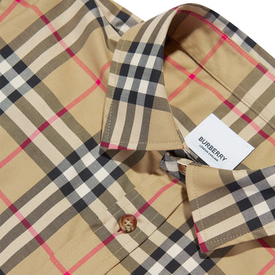 Burberry Boys Owen Check L/S Beige Shirt