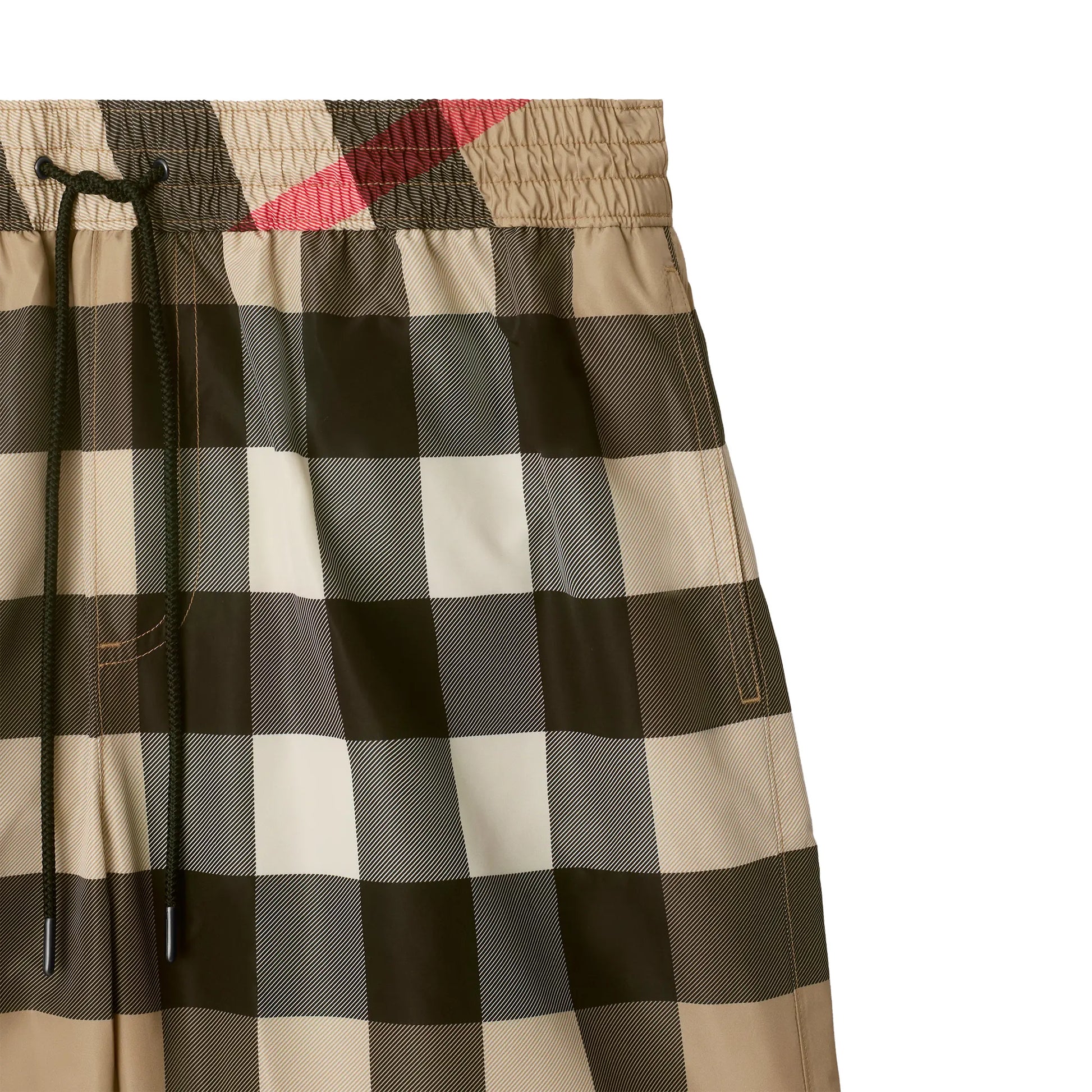 Burberry Check Beige Swim Shorts