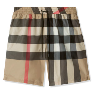 Burberry Check Beige Swim Shorts