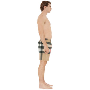 Burberry Check Beige Swim Shorts