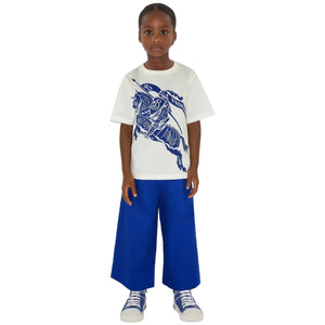 Burberry Kids Cedar Knight White T Shirt