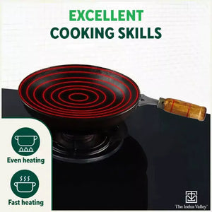 100% Pure Iron Cookware Set: Free ₹799 Kadai+ Tawa+ Fry Pan+ Wok, Toxin-free Sheet Iron, Pre-seasoned, Induction & Gas, Kitchen Set for Home