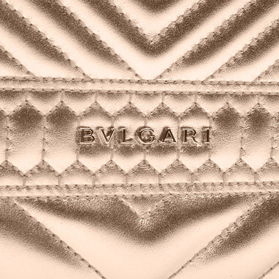 Bvlgari Serpenti Nappa Leather Bag Gold