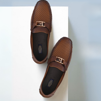 Egoss Buckled Casual Loafers For Men