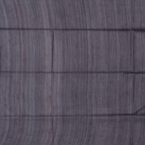 Dark Grey Handloom Tussar Silk Saree With Printed Tribal Motifs