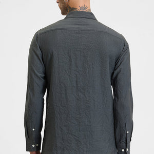 Grey Crinkle Shirt