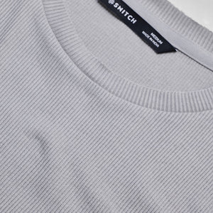 Light Grey Textured Sweatshirt