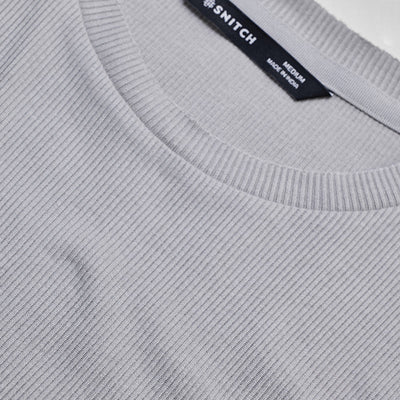 Light Grey Textured Sweatshirt