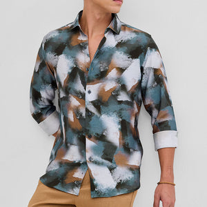 Multi Textured Abstract Shirt