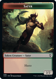 Beast Token (38) // Satyr Token (46) [Commander Legends: Battle for Baldur's Gate: Tokens] [Non-Foil]