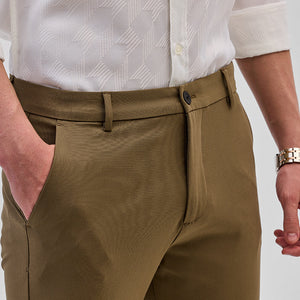 Brown Slim Fit Trousers