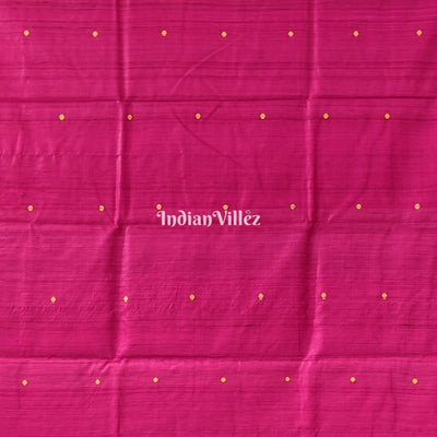 Peacock Blue Boita Theme Gopalpur Tussar Silk Saree