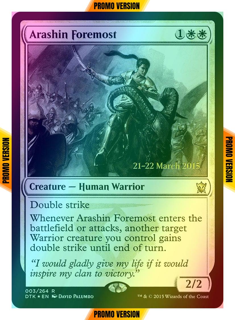 Arashin Foremost [3s] [Dragons of Tarkir Promos] [Foil]