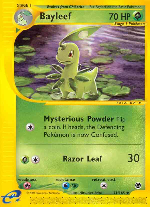 Bayleef - 71/165 - Uncommon [ecard1-71] [Non-Holo]