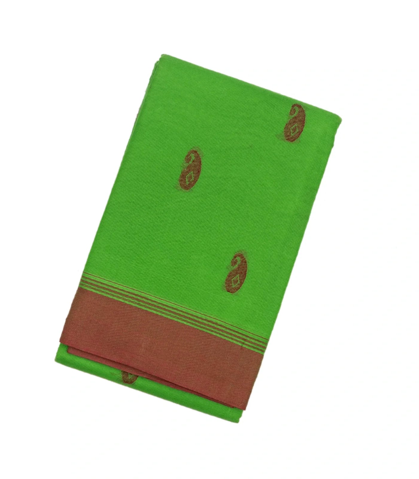 Green Handloom Rasipuram Cotton Saree With Mango Buttas