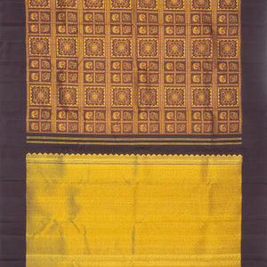 Burgundy Handloom Kanchipuram Silk Saree With Bomkai Motifs