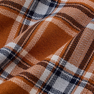 Orange Checks Slim Fit Shirt